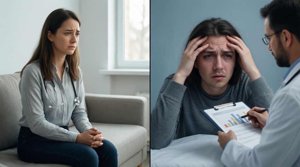 Психическое здоровье: как распознать депрессию и тревожные расстройства - иллюстрация